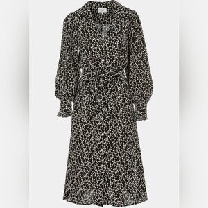 FRNCH Black and White Floral Women's Dress